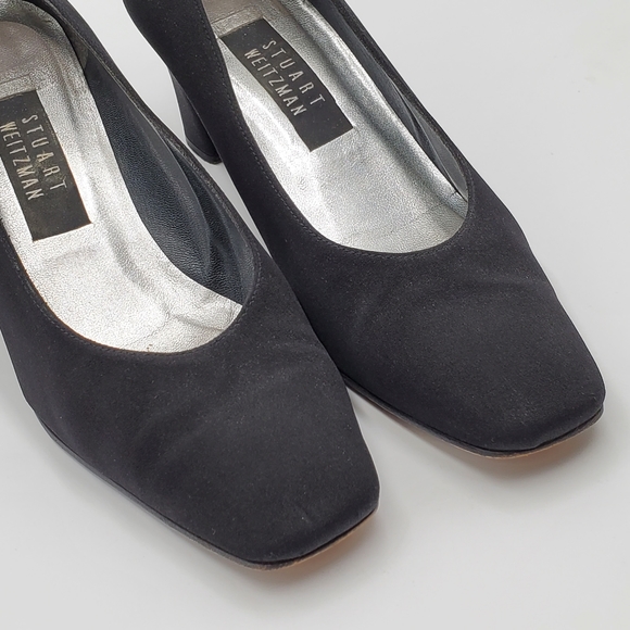 Stuart Weitzman Black Fabric Pumps - Picture 12 of 15